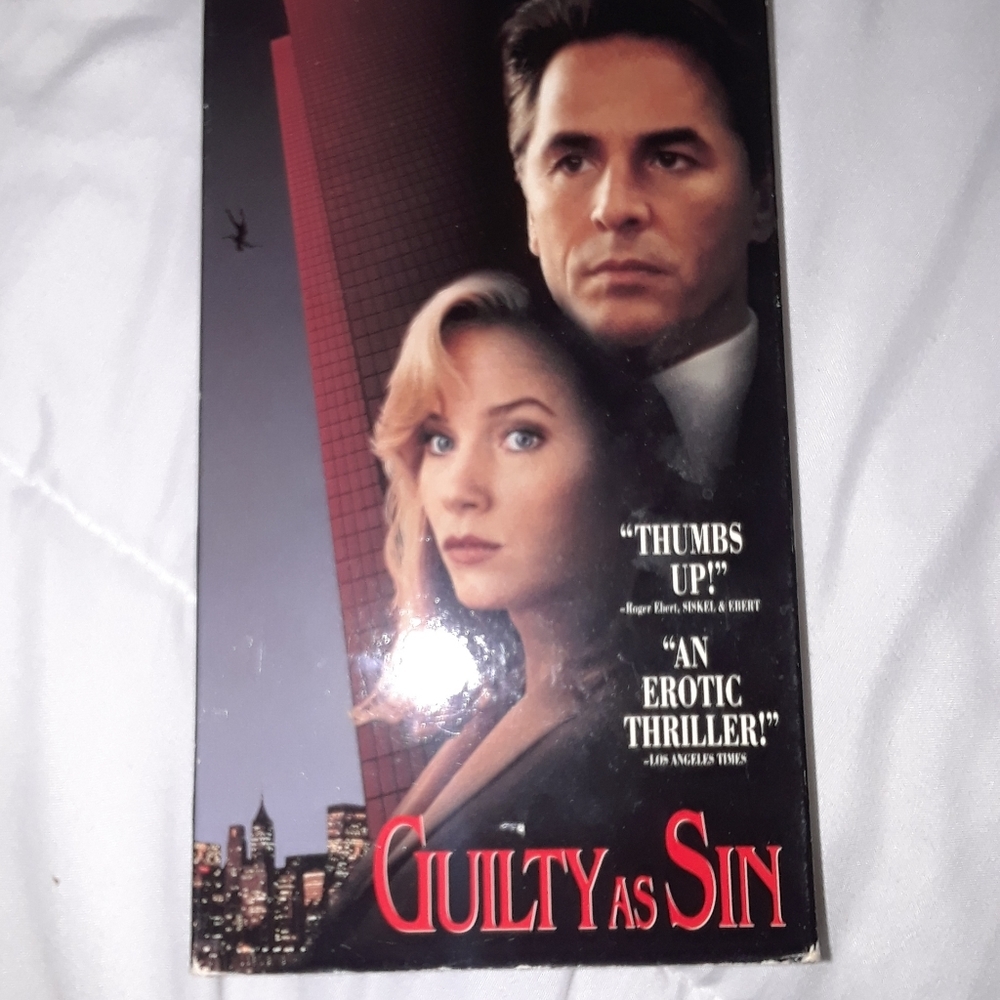Guilty as sin Hollywood pictures VHS video tape - Picture 2 of 5